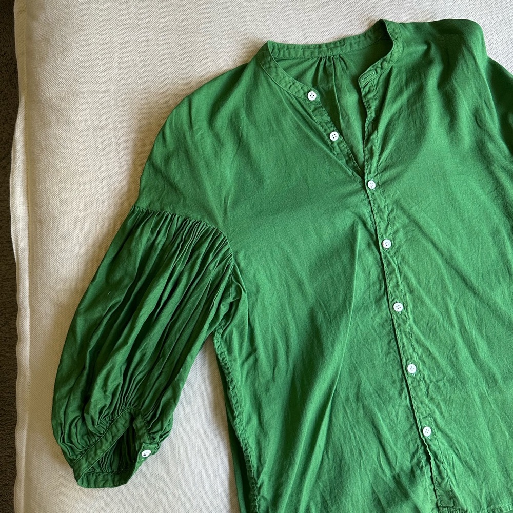 Kapital Cotton Puff Sleeve Button Down
